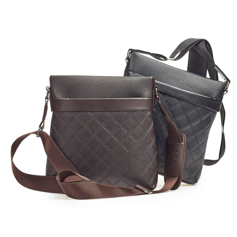 Verde Ανδρική Τσάντα Ώμου/Χιαστί 13-0108 Καφέ